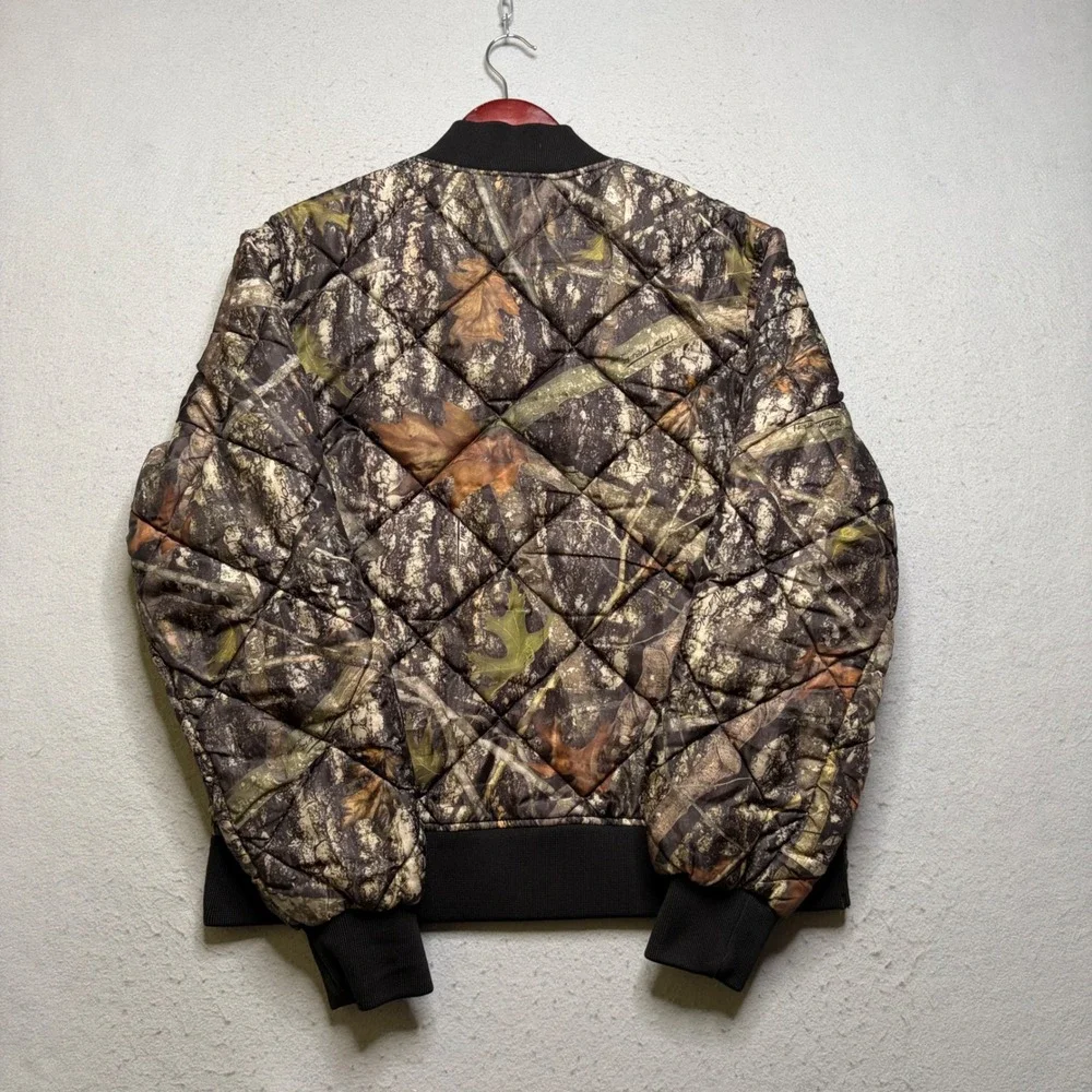 Dickies Quilted Bomber Jacket Mens M Camo TrueTimber Conceal Workwear Y2K